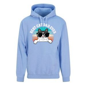 Funny Best Cat Dad Ever Gift Unisex Surf Hoodie