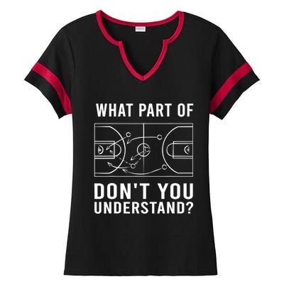 Funny Basketball Coach Gift For Men Women Tactic Diagram Board Gift Ladies Halftime Notch Neck Tee