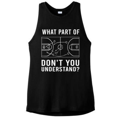 Funny Basketball Coach Gift For Men Women Tactic Diagram Board Gift Ladies PosiCharge Tri-Blend Wicking Tank