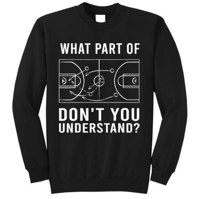 Funny Basketball Coach Gift For Men Women Tactic Diagram Board Gift Sweatshirt