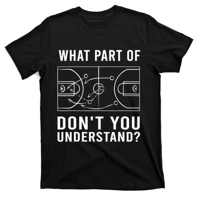 Funny Basketball Coach Gift For Men Women Tactic Diagram Board Gift T-Shirt