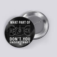 Funny Basketball Coach Gift For Men Women Tactic Diagram Board Gift Button