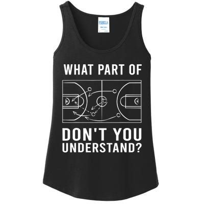 Funny Basketball Coach Gift For Men Women Tactic Diagram Board Gift Ladies Essential Tank