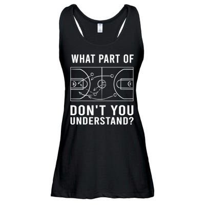 Funny Basketball Coach Gift For Men Women Tactic Diagram Board Gift Ladies Essential Flowy Tank