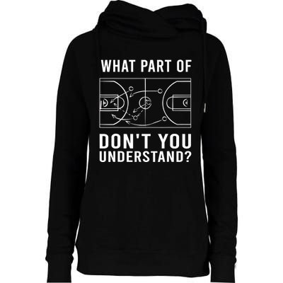 Funny Basketball Coach Gift For Men Women Tactic Diagram Board Gift Womens Funnel Neck Pullover Hood