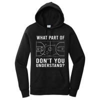 Funny Basketball Coach Gift For Men Women Tactic Diagram Board Gift Women's Pullover Hoodie