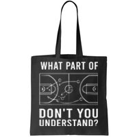 Funny Basketball Coach Gift For Men Women Tactic Diagram Board Gift Tote Bag