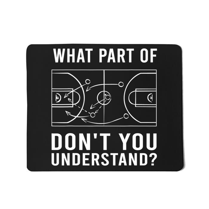 Funny Basketball Coach Gift For Men Women Tactic Diagram Board Gift Mousepad