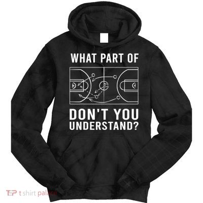 Funny Basketball Coach Gift For Men Women Tactic Diagram Board Gift Tie Dye Hoodie