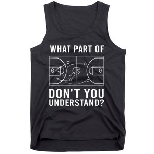 Funny Basketball Coach Gift For Men Women Tactic Diagram Board Gift Tank Top