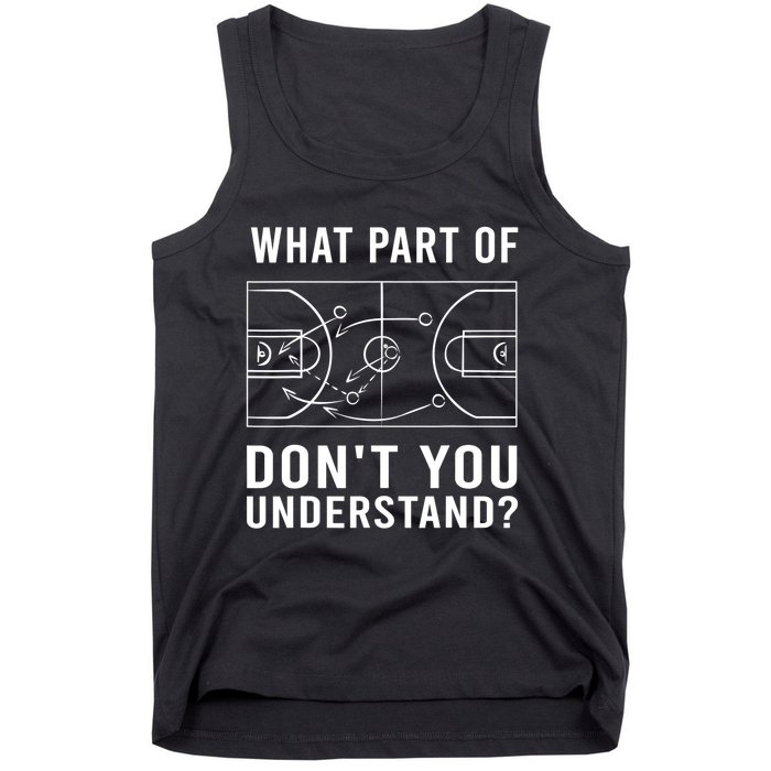 Funny Basketball Coach Gift For Men Women Tactic Diagram Board Gift Tank Top