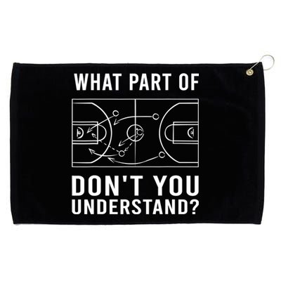 Funny Basketball Coach Gift For Men Women Tactic Diagram Board Gift Grommeted Golf Towel