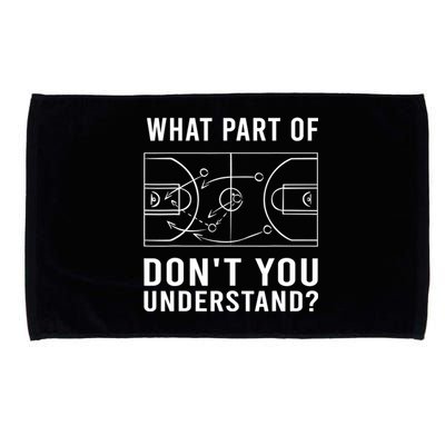 Funny Basketball Coach Gift For Men Women Tactic Diagram Board Gift Microfiber Hand Towel