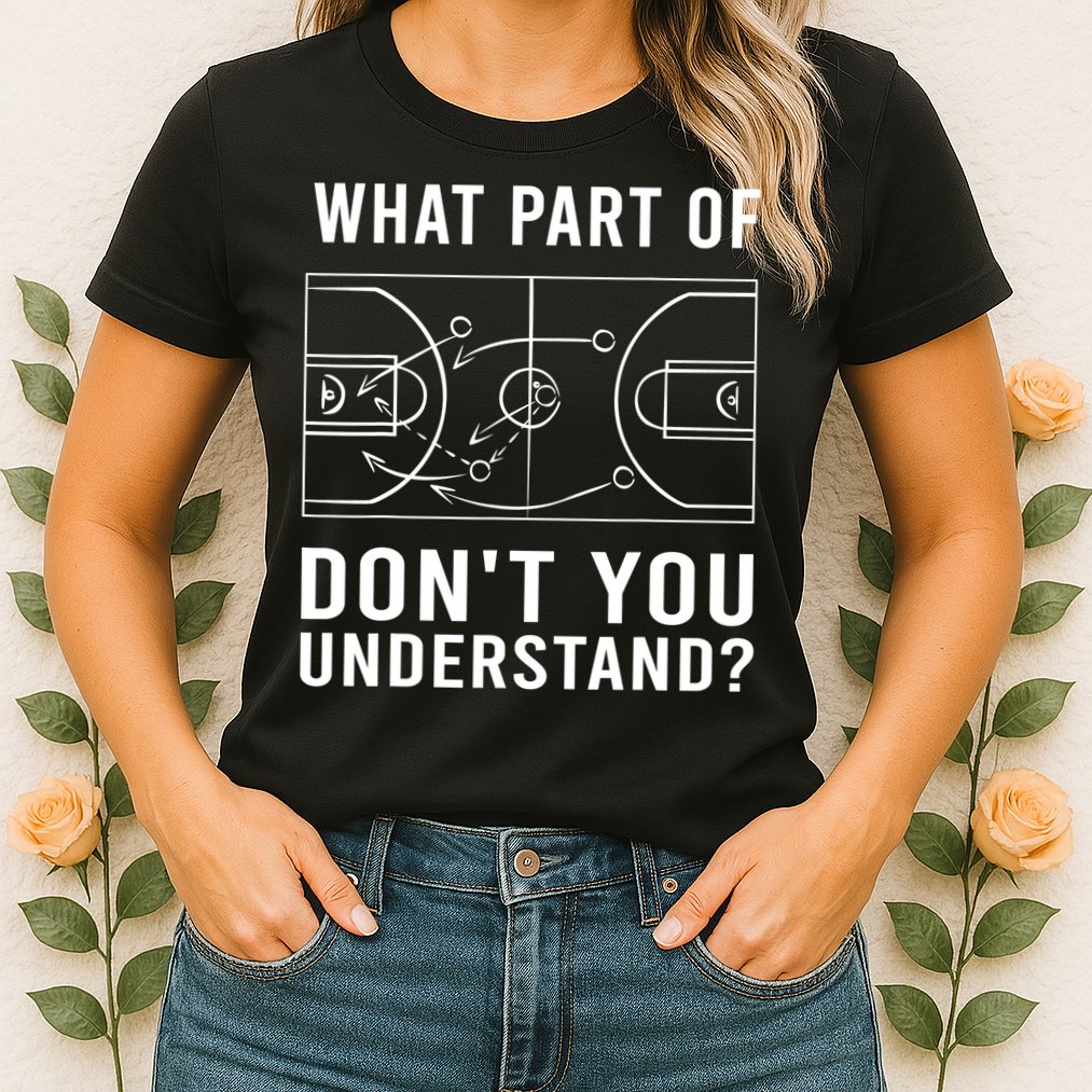 Funny Basketball Coach Gift For Men Women Tactic Diagram Board Gift Womens T-Shirt