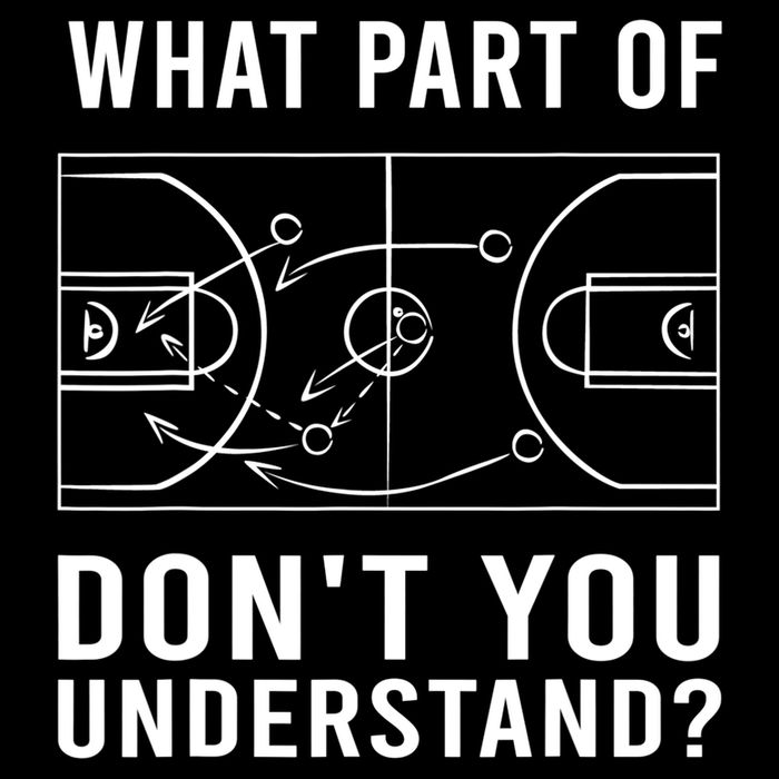 Funny Basketball Coach Gift For Men Women Tactic Diagram Board Gift Womens T-Shirt