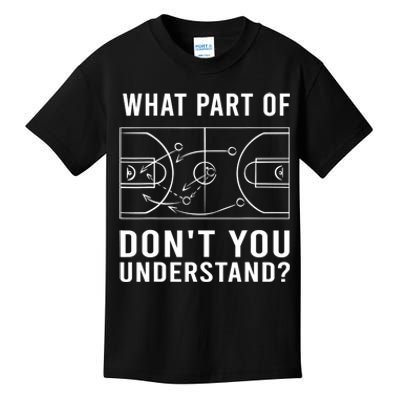 Funny Basketball Coach Gift For Men Women Tactic Diagram Board Gift Kids T-Shirt