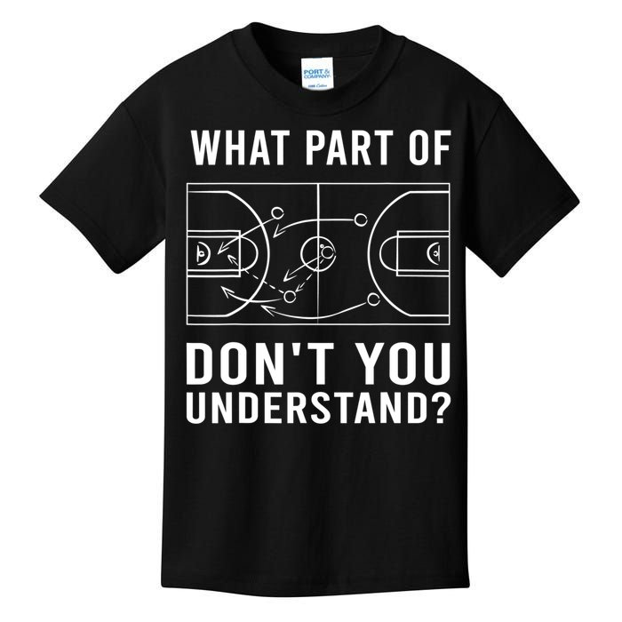 Funny Basketball Coach Gift For Men Women Tactic Diagram Board Gift Kids T-Shirt