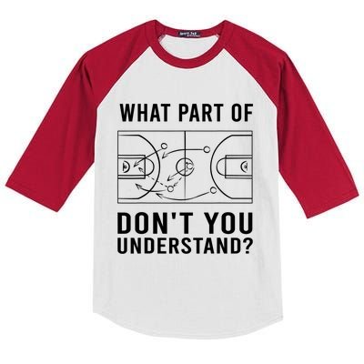 Funny Basketball Coach Gift For Men Women Tactic Diagram Board Gift Kids Colorblock Raglan Jersey