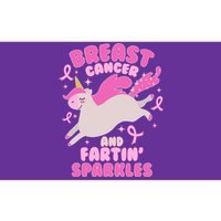 Funny Breast Cancer And Fartin' Sparkles Unicorn Bumper Sticker