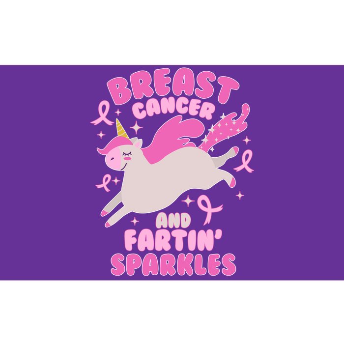 Funny Breast Cancer And Fartin' Sparkles Unicorn Bumper Sticker