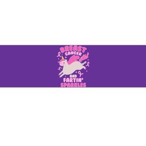 Funny Breast Cancer And Fartin' Sparkles Unicorn Bumper Sticker