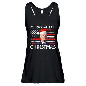 Funny Biden Confused Merry Happy 4th of July Christmas Flag Ladies Essential Flowy Tank