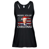 Funny Biden Confused Merry Happy 4th of July Christmas Flag Ladies Essential Flowy Tank