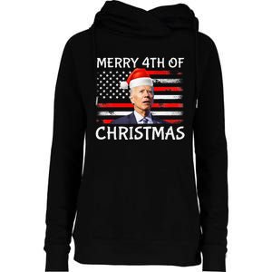 Funny Biden Confused Merry Happy 4th of July Christmas Flag Womens Funnel Neck Pullover Hood