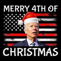 Funny Biden Confused Merry Happy 4th of July Christmas Flag Cooling Performance Long Sleeve Crew