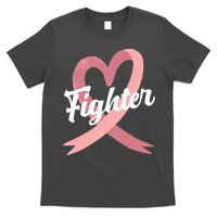 Fighter Breast Cancer Awareness Heart T-Shirt