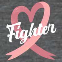 Fighter Breast Cancer Awareness Heart T-Shirt