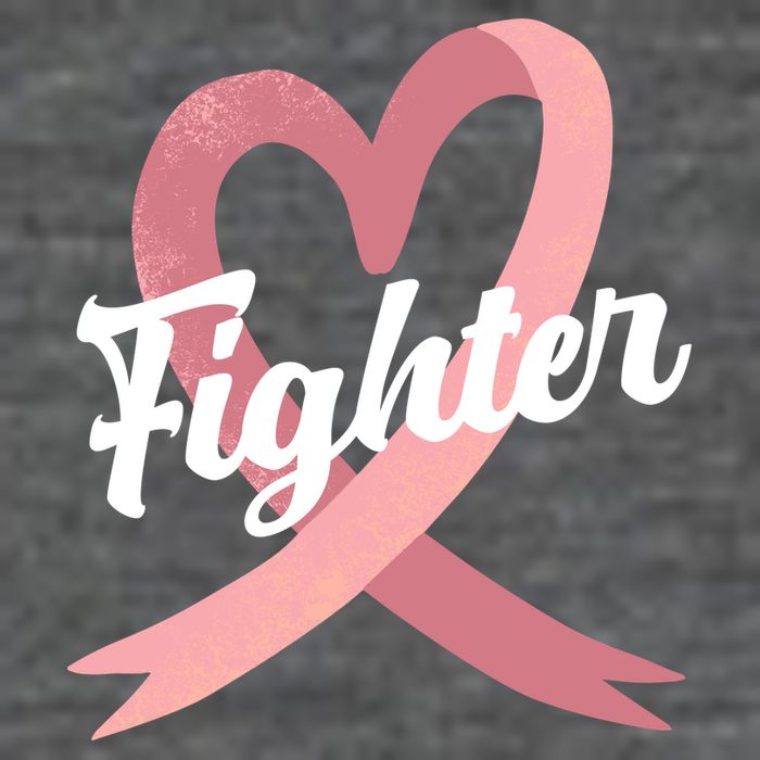 Fighter Breast Cancer Awareness Heart T-Shirt