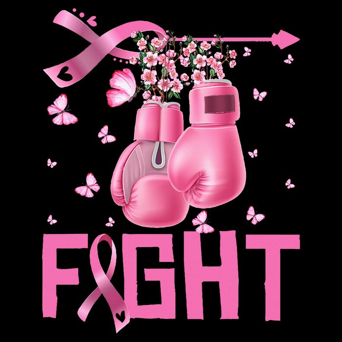 Fight Breast Cancer Awareness Boxing Gloves Warrior Doggie Tank