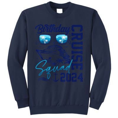 Funny Birthday Cruise Squad 2024 Vacation Matching Family Sweatshirt