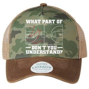 Funny Basketball Coach For Tactic Diagram Board Legacy Tie Dye Trucker Hat