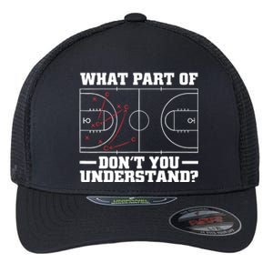 Funny Basketball Coach For Tactic Diagram Board Flexfit Unipanel Trucker Cap