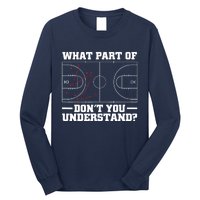 Funny Basketball Coach For Tactic Diagram Board Long Sleeve Shirt