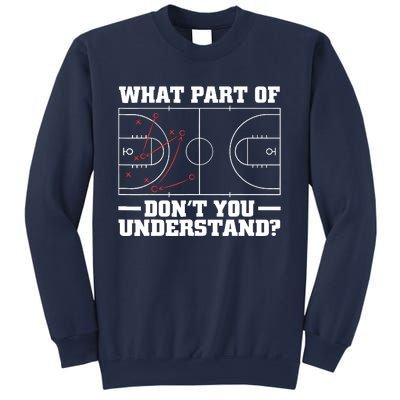 Funny Basketball Coach For Tactic Diagram Board Sweatshirt