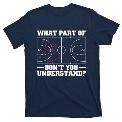 Funny Basketball Coach For Tactic Diagram Board T-Shirt