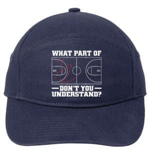 Funny Basketball Coach For Tactic Diagram Board 7-Panel Snapback Hat