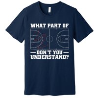 Funny Basketball Coach For Tactic Diagram Board Premium T-Shirt