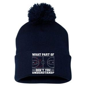 Funny Basketball Coach For Tactic Diagram Board Pom Pom 12in Knit Beanie