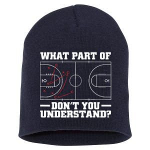 Funny Basketball Coach For Tactic Diagram Board Short Acrylic Beanie