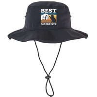 Funny Best Cat Dad Ever Gift Legacy Cool Fit Booney Bucket Hat