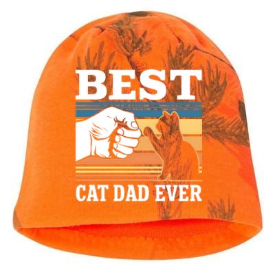 Funny Best Cat Dad Ever Gift Kati - Camo Knit Beanie