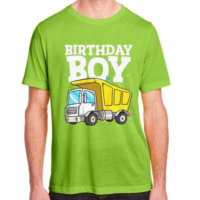 Funny Birthday Construction Truck Theme Party Adult ChromaSoft Performance T-Shirt