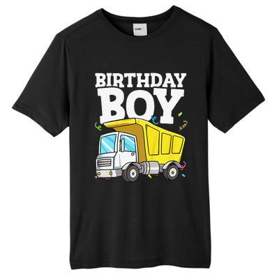 Funny Birthday Construction Truck Theme Party Tall Fusion ChromaSoft Performance T-Shirt