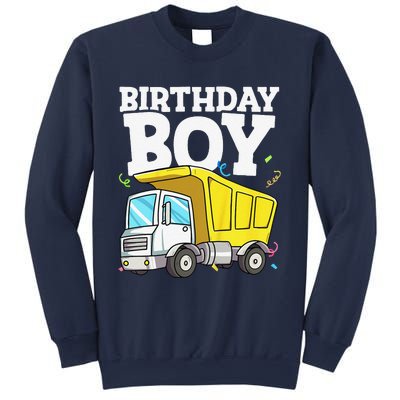 Funny Birthday Construction Truck Theme Party Sweatshirt