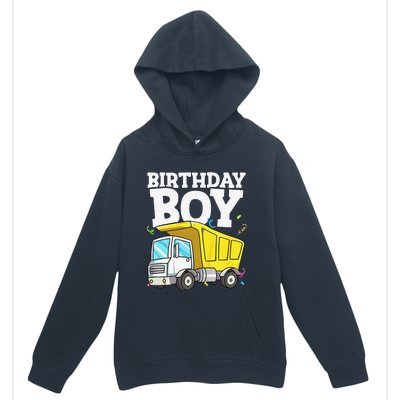 Funny Birthday Construction Truck Theme Party Urban Pullover Hoodie