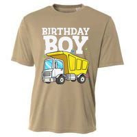 Funny Birthday Construction Truck Theme Party Cooling Performance Crew T-Shirt